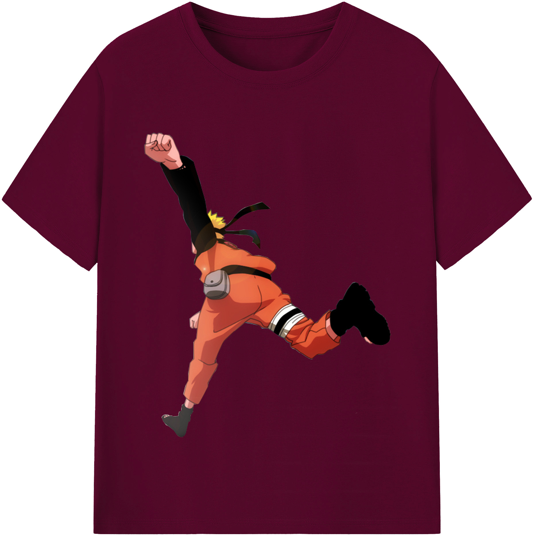 （画像用） NARUTO -ナルト- うずまき ナルト Uzumaki Naruto レディースカジュアルプリントTシャツ（綿100％）